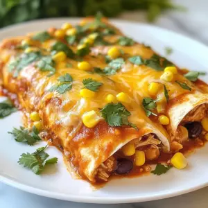 To make skinny chicken enchiladas, gather these key ingredients: - 2 cups cooked chicken, shredded - 1 cup black beans, rinsed and drained - 1 cup corn (can be fresh or canned) - 1 cup diced tomatoes (fresh or canned) - 1 teaspoon ground cumin - 1 teaspoon chili powder - &frac12; teaspoon garlic powder - 8 whole wheat tortillas - 1 cup low-fat shredded cheese (like cheddar or a Mexican blend) - 1 cup enchilada sauce (your choice: homemade or store-bought) - Fresh cilantro for garnish (optional) - Salt and pepper to taste You can boost nutrition by swapping some ingredients. Here are a few ideas: - Use quinoa instead of black beans for added protein and fiber. - Substitute Greek yogurt for sour cream as a topping for a creamy touch. - Choose low-sodium enchilada sauce to reduce salt intake. - Opt for reduced-fat cheese to cut calories while still enjoying great flavor. If you have specific dietary needs, here are some easy swaps: - For gluten-free, use corn tortillas instead of whole wheat. - To make it vegan, replace chicken with jackfruit or tofu, and skip the cheese. - For a low-carb option, use zucchini slices in place of tortillas. - If you&rsquo;re avoiding dairy, try a dairy-free cheese alternative or skip it altogether. These ingredient choices help you create delicious skinny chicken enchiladas that fit your needs! {{ingredient_image_2}} First, we need to get the oven ready. Set it to 375&deg;F (190&deg;C). This helps melt the cheese and blend the flavors well. A hot oven makes a big difference in cooking. Now, let&rsquo;s make the filling. Grab a large bowl and add the following ingredients: - 2 cups cooked chicken, shredded - 1 cup black beans, rinsed and drained - 1 cup corn - 1 cup diced tomatoes - 1 teaspoon ground cumin - 1 teaspoon chili powder - &frac12; teaspoon garlic powder - Salt and pepper to taste Mix these together until they blend well. I like to stir it up good. This way, all the spices spread evenly, and every bite will taste great. Next, it&rsquo;s time to roll up the enchiladas. Take one whole wheat tortilla and lay it flat. Spoon about &frac14; cup of the filling down the center. Roll it tightly around the filling. Place the rolled tortilla seam-side down in a greased baking dish. Keep doing this for all the tortillas. Once you have them all lined up, pour the enchilada sauce over the top. Make sure each tortilla gets covered. Then, sprinkle the low-fat cheese on top, covering them well. Now, put the baking dish in the oven. Bake for about 20-25 minutes. You want the cheese to be bubbly and golden. After baking, let them cool for five minutes. This makes it easier to serve without falling apart. Enjoy your meal! To keep your enchiladas together, use a good amount of filling. Aim for about &frac14; cup per tortilla. Roll them tightly and seam them down in the baking dish. This helps hold them as they bake. Also, let them cool for five minutes after baking. This makes them sturdy and easy to serve. When layering, start with a thin layer of enchilada sauce at the bottom of your dish. Lay your tortillas flat and add the filling in the center. Be careful not to overfill. Next, pour sauce on top before adding cheese. This ensures each bite is full of flavor and keeps everything moist. To enhance taste, add fresh herbs like cilantro to the filling. You can also mix in jalape&ntilde;os for some heat. Consider using lime juice for a zesty twist. Different types of cheese can add depth. Try pepper jack or a sprinkle of feta for a new flavor. These simple changes make your enchiladas even more delightful! Pro Tips Make It Spicy: If you enjoy a kick, add diced jalape&ntilde;os or a pinch of cayenne pepper to the filling for some heat. Prep Ahead: You can prepare the filling a day in advance and store it in the refrigerator, making assembly quick and easy. Experiment with Sauces: Try different enchilada sauces like green tomatillo or mole for a unique flavor twist. Serve with Sides: Pair your enchiladas with a side of guacamole, sour cream, or a fresh salad for a complete meal. {{image_4}} You can easily make vegetarian skinny enchiladas. Just swap the chicken for more beans or veggies. Use 2 cups of cooked zucchini and bell peppers. They add flavor and nutrients. You can also add mushrooms or spinach for extra greens. Keep the spices the same. This will still give you a tasty dish. Want more heat? Make spicy chicken enchiladas! Add chopped jalape&ntilde;os or a sprinkle of cayenne pepper. You can mix in some hot salsa with the enchilada sauce. If you enjoy spicy food, this is perfect for you. Adjust the spice to your taste. It will make every bite exciting. For a low-carb version, use lettuce leaves instead of tortillas. This keeps the filling inside while cutting carbs. You can still use chicken, beans, and veggies. Just make sure to wrap them tightly. Top with cheese and sauce as usual. Bake until bubbly. This option is fresh and light. To store your enchiladas, let them cool first. Place them in an airtight container. They can stay fresh in the fridge for up to three days. When ready to eat, check for moisture. If they seem dry, add a little enchilada sauce before reheating. If you want to keep them longer, freezing is a great option. Wrap the enchiladas tightly in plastic wrap or foil. Then, place them in a freezer-safe bag or container. They can last up to three months in the freezer. Label the bag with the date. This helps you remember when to use them. Reheat enchiladas in the oven for the best results. Preheat your oven to 350&deg;F (175&deg;C). Place the enchiladas in a baking dish. Cover them with foil to keep moisture in. Heat for about 20-25 minutes. If you prefer the microwave, place them on a microwave-safe plate. Heat them for one to two minutes, checking often. Add a splash of enchilada sauce for extra moisture. Enjoy your leftovers just as much as the first time! Skinny chicken enchiladas are a great choice for a healthy meal. They include lean chicken, which provides protein. The black beans add fiber, helping you feel full. Corn gives you vitamins and minerals, while tomatoes add antioxidants. Whole wheat tortillas offer more nutrients than regular ones. Using low-fat cheese reduces calories but still gives you that cheesy taste. Overall, these enchiladas balance protein, fiber, and healthy carbs. Yes, you can make these enchiladas ahead of time. Prepare them up to the baking step. Store the filled tortillas in the fridge for up to 24 hours. When you're ready, bake them as directed. This saves time during busy days. You can also freeze them after assembling. Just thaw overnight in the fridge before baking. You can customize skinny chicken enchiladas easily. Here are some ideas: - Add veggies: Try spinach, bell peppers, or zucchini for more nutrition. - Change the protein: Use turkey, tofu, or beans for a different flavor. - Spice it up: Add jalape&ntilde;os or hot sauce for heat. - Change the sauce: Use green sauce or salsa instead of red. These tweaks help you create your perfect enchilada flavor! In this post, we explored how to make delicious enchiladas with easy steps. We discussed ingredients, health options, and substitutes for diets. You learned how to preheat your oven, prepare fillings, and bake them right. I shared tips to keep them intact and ways to boost flavors. You can even try variations like vegetarian or low-carb enchiladas. Lastly, we covered storage and reheating methods. Now you have all you need to enjoy great enchiladas anytime!