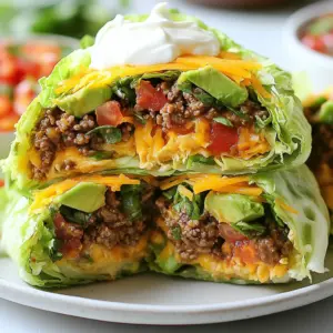 To make a Keto Crunchwrap Supreme, gather these key items: - 4 large lettuce leaves (Romaine or Iceberg for crunch) - 1 lb ground beef (or ground turkey for leaner meat) - 1 teaspoon taco seasoning (use homemade or store-bought) - 1 cup shredded cheddar cheese (sharp or mild) - 1 ripe avocado, sliced - &frac12; cup diced tomatoes (fresh or canned) - &frac14; cup sour cream (or Greek yogurt) - &frac14; cup salsa (choose mild, medium, or hot) - Olive oil (1-2 tablespoons for cooking) - Salt and pepper to taste If you want to swap ingredients for lower carbs, try these: - Use cauliflower rice instead of beef for a veggie crunchwrap. - Choose guacamole instead of avocado for added flavor. - Replace sour cream with Greek yogurt for a tangy touch. - Use almond flour tortillas if you want a crunchy wrap. You can add more flavor and texture with these toppings: - Chopped green onions for a fresh bite. - Jalape&ntilde;os for a spicy kick. - Shredded lettuce for extra crunch. - Cilantro for a burst of herbal flavor. - Lime wedges for a zesty finish. Feel free to mix and match these ingredients to suit your taste and keep your meal exciting! {{ingredient_image_2}} To make the meat filling, start by heating 1-2 tablespoons of olive oil in a skillet over medium heat. Once the oil is hot, add 1 pound of ground beef or turkey. Break the meat apart with a spatula as it cooks. You want it to brown evenly. After the meat is cooked, drain any excess fat. This keeps your dish light and tasty. Then, stir in 1 teaspoon of taco seasoning and add salt and pepper to taste. If it looks dry, add a splash of water (1-2 tablespoons). Cook for 2 more minutes to mix the flavors well. Set the filling aside. Grab a large lettuce leaf and lay it flat on a plate. Spoon a generous amount of the seasoned meat filling into the center. Next, layer 1 cup of shredded cheddar cheese, slices of 1 ripe avocado, and &frac12; cup of diced tomatoes on top. Add &frac14; cup of sour cream for creaminess. Now, fold the edges of the lettuce leaf toward the center. Tuck them over the filling to create a pocket. It doesn&rsquo;t have to be perfect, but make sure it&rsquo;s tight to hold the filling inside. Using the same skillet, add about 1 tablespoon of olive oil and heat on medium-low. Carefully place the folded crunchwrap seam-side down in the skillet. Cook for 2-3 minutes until the bottom is crispy and golden. Then, flip it with a spatula and cook the other side for another 2-3 minutes. Once both sides are golden and crispy, remove the crunchwrap from the skillet. Let it cool for a moment before cutting it in half. This reveals the tasty layers inside. Serve right away with salsa on the side for dipping. To get the best texture, cook your meat on medium heat. This helps it brown well. Always break the meat apart with a spatula while cooking. Drain excess fat for a lighter crunchwrap. If the meat feels dry, add a splash of water. This keeps the meat juicy and helps the seasoning stick. Don&rsquo;t rush this step; let it cook for a full two minutes with the seasoning. When you assemble, choose large lettuce leaves. Romaine or Iceberg work best for a nice crunch. Start with a generous scoop of meat in the center. Layer on cheese, avocado, tomatoes, and sour cream. Fold the edges toward the center, but don&rsquo;t stress if it&rsquo;s not perfect. The goal is to create a tight pocket. This way, all the tasty filling stays inside! For more flavor, try adding spices to your meat mix. Consider garlic powder or smoked paprika. You can also mix in some chopped cilantro for a fresh taste. If you want heat, use a spicy salsa or add jalape&ntilde;os. Remember, the key is to balance flavors. Taste as you go to find what you love. Pro Tips Choose the Right Lettuce: Romaine or Iceberg lettuce provides the best crunch and structure for wrapping, ensuring your crunchwrap holds all the delicious fillings without falling apart. Customize Your Seasoning: Feel free to experiment with different taco seasoning blends, or try adding a pinch of smoked paprika or cumin for a unique twist that enhances the flavor of your meat. Perfectly Crispy Crunchwrap: When cooking the crunchwrap, ensure your skillet is hot enough before adding it to achieve that golden, crispy exterior. Don&rsquo;t rush this step for the best texture! Serve Fresh: Enjoy your crunchwrap immediately after cooking for the best flavor and texture. If you have leftovers, store the filling and lettuce separately to maintain freshness. {{image_4}} You can make this crunchwrap without meat. Use black beans or lentils as the base. Both add great protein and flavor. Mix in taco seasoning for a spicy kick. Replace cheese with a dairy-free option or skip it entirely. For a creamy touch, use avocado or a vegan sour cream. Ground beef gives a rich taste, but you can switch it up. Ground turkey is leaner and still delicious. You can also use chicken or pork, depending on what you like. For a seafood twist, try shrimp or crab. Each choice brings a unique flavor to your crunchwrap. You can change the flavor to match your mood. Want it spicy? Use jalape&ntilde;os or a hotter salsa. Try adding lime juice for a tangy twist. For a sweeter taste, mix in mango salsa. Each addition makes your crunchwrap fun and unique. Don't be afraid to experiment! After you enjoy your Keto Crunchwrap Supreme, you may have some left. To store leftovers, place them in an airtight container. Keep the crunchwrap in the fridge for up to three days. If you want to keep it longer, consider freezing. When you're ready to eat your leftovers, reheating is simple. Use a skillet for the best results. Heat the skillet over medium-low heat. Place the crunchwrap in the skillet, seam side down. Cook for about 3-4 minutes on each side. This will help it stay crispy. You can also use a microwave, but it may not stay crunchy. Freezing is a great way to save your Keto Crunchwrap Supreme for later. Wrap each crunchwrap in plastic wrap. Then, place them in a freezer bag. They can stay in the freezer for up to a month. When you are ready to eat, let it thaw in the fridge overnight before reheating. Yes, this recipe is keto-friendly. It uses lettuce instead of a tortilla, which cuts carbs. The ground beef, cheese, and avocado provide healthy fats and protein. You can enjoy this dish without breaking your keto diet. Absolutely! You can replace the ground beef with a mix of beans or lentils. Tofu or tempeh also works well for a protein boost. Just season them like the meat for great flavor. You can still enjoy all the toppings too! Some great sides include a fresh salad or cauliflower rice. You can also serve guacamole or extra salsa for dipping. Pick sides that keep your meal low-carb and delicious. This Keto Crunchwrap Supreme has around 500 calories per serving. The calories may change based on your toppings and meat choice. Always check your specific ingredients to get an exact count. This blog post covered how to make a delicious Crunchwrap. We discussed essential ingredients and low-carb alternatives. I shared step-by-step instructions for preparing the meat filling and assembling the wrap. You learned tips for getting the perfect texture and flavor. Try different variations for everyone, including vegetarian options. Store leftovers safely for later enjoyment. Whether you seek a tasty meal or a fun cooking project, this Crunchwrap has you covered. Enjoy experimenting with your flavors and toppings!