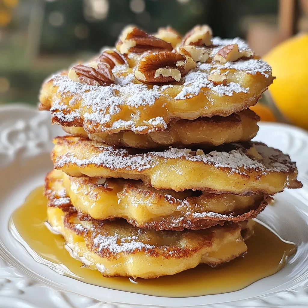 To make these delightful cookies, gather the following ingredients: - 1 cup all-purpose flour - 1/2 teaspoon baking powder - 1/2 teaspoon baking soda - 1/4 teaspoon salt - 1 teaspoon ground cinnamon - 1/2 cup light brown sugar, packed - 1/4 cup granulated sugar - 1/2 cup unsalted butter, softened - 1 large egg, at room temperature - 1 teaspoon pure vanilla extract - 2 tablespoons pure maple syrup - 1/2 cup chopped pecans or walnuts (optional) - 1/4 cup mini chocolate chips (optional) You can swap some ingredients if needed. Here are some easy changes: - Use whole wheat flour for a nuttier flavor. - Swap brown sugar for coconut sugar for a different taste. - Use vegan butter and a flax egg for a dairy-free option. - Maple syrup can be replaced with agave nectar. Want to get creative? Try these fun add-ins: - Add 1/4 cup of shredded coconut for a tropical twist. - Mix in dried fruit like cranberries or raisins for sweetness. - Use a pinch of nutmeg with the cinnamon for a warm flavor. - Try different nuts for varied crunch, like almonds or pecans. Explore these ideas to make your cookies truly your own! {{ingredient_image_2}} Start by heating your oven to 350°F (175°C). This step ensures even baking. Next, grab a baking sheet and line it with parchment paper. This will stop the cookies from sticking and make cleanup easy. In a medium bowl, whisk together the dry ingredients. Use 1 cup all-purpose flour, 1/2 teaspoon baking powder, 1/2 teaspoon baking soda, 1/4 teaspoon salt, and 1 teaspoon ground cinnamon. Mixing these helps create a light and fluffy texture in the cookies. In a large bowl, cream together 1/2 cup softened unsalted butter, 1/2 cup packed light brown sugar, and 1/4 cup granulated sugar. You can use a hand mixer or a wooden spoon. Mix until the mixture looks light and fluffy. This step adds air to the dough, making the cookies chewy and delicious. Now, add 1 large egg, 1 teaspoon pure vanilla extract, and 2 tablespoons pure maple syrup to the creamed mixture. Beat these together until smooth. This mix adds flavor and moisture to your cookies. Slowly add the dry mix to the wet mix. Stir gently until just combined. Overmixing can make the cookies tough. If you want extra crunch, fold in 1/2 cup chopped pecans or walnuts and 1/4 cup mini chocolate chips. Use a cookie scoop or tablespoon to drop rounded mounds of dough onto the prepared baking sheet. Leave 2 inches between each mound. Lightly press down on each ball with a spoon to flatten them slightly. Now, bake in the oven for 10-12 minutes. Watch for the edges to turn light golden brown and the centers to stay soft. Once baked, let the cookies cool on the sheet for a few minutes, then transfer them to a wire rack. This cooling process keeps them chewy. To get the best chewy texture, use softened butter. This helps create air pockets for a light cookie. Measure flour correctly to avoid dry cookies. Use the spoon and level method. This means spooning flour into a cup and leveling it off with a knife. Mix the dough just until combined. Overmixing can lead to tough cookies. If you want a richer taste, use dark brown sugar instead of light brown sugar. Add a pinch of nutmeg for a warm flavor twist. A common mistake is not preheating the oven. Always preheat to 350°F (175°C) before baking. This ensures even cooking. Avoid placing cookies too close together on the baking sheet. They need space to spread. Watch the baking time closely. Remove cookies once edges are golden, but centers should stay soft. Letting them cool on the sheet for a few minutes helps them set. Finally, always check your oven's temperature. An oven thermometer can help with accuracy. Store cookies in an airtight container. This keeps them fresh and chewy. If you want them to stay soft, add a slice of bread to the container. The bread will help keep the cookies moist. For longer storage, freeze cookies. Place them in a freezer bag with as little air as possible. When ready to eat, thaw them at room temperature or warm them in the oven. This way, you can enjoy fresh-tasting cookies anytime! Pro Tips Use Room Temperature Ingredients: Allow your butter and egg to come to room temperature before mixing. This will help create a smoother batter and improve the texture of your cookies. Don’t Overmix the Dough: When combining wet and dry ingredients, mix just until combined to ensure your cookies remain soft and chewy. Overmixing can lead to tougher cookies. Chill the Dough (Optional): For an even chewier texture, consider chilling the cookie dough for about 30 minutes before baking. This can also help prevent spreading. Experiment with Mix-Ins: Feel free to customize your cookies by adding different nuts, dried fruits, or flavored chocolate chips. This allows you to create your unique flavor combinations! {{image_4}} You can take Chewy French Toast Cookies to the next level by playing with flavors. Here are some ideas: - Pumpkin Spice: Add 1/4 cup of pumpkin puree and a bit more cinnamon. This gives a warm fall taste. - Coconut: Mix in 1/2 cup of sweetened shredded coconut. It adds chewiness and a tropical twist. - Coffee: Use 1 tablespoon of instant coffee in the dry mix. This adds a rich depth. - Orange Zest: Add 1 teaspoon of fresh orange zest to the dough for a bright, citrusy note. To make these cookies gluten-free, swap the all-purpose flour with a gluten-free blend. Make sure the blend has xanthan gum, which helps with texture. You can find many good options at your local store. The baking time stays the same, but check them a minute early just in case. If you want a vegan version, use these swaps: - Butter: Replace unsalted butter with coconut oil or vegan butter. - Egg: Use a flax egg instead. Mix 1 tablespoon of ground flaxseed with 2.5 tablespoons of water. Let it sit for five minutes to thicken. - Maple Syrup: Stick with pure maple syrup as it's naturally vegan. These changes keep the cookies just as tasty and chewy! To keep your chewy French toast cookies fresh, follow these simple steps: - Cool Completely: Make sure the cookies are cool before storing. - Use an Airtight Container: Place them in an airtight container. This helps keep moisture in. - Layer with Parchment Paper: If stacking, put parchment paper between layers. This avoids sticking. - Keep in a Cool, Dry Place: Store in a pantry away from heat and sunlight. When stored properly, chewy French toast cookies last about one week. They taste best within the first few days. After that, they may start to lose their soft texture. If you notice them getting hard, you can warm them slightly in the microwave. This brings back some of their chewiness. Freezing cookies is a great way to save them for later. Here’s how: - Flash Freeze: Place unbaked cookie dough balls on a baking sheet. Freeze them for about one hour. - Transfer to a Freezer Bag: Once frozen, move the balls to a freezer-safe bag. - Label and Date: Write the date on the bag. This helps you keep track. - Baking from Frozen: When ready to bake, just add a couple of extra minutes to the baking time. Enjoy fresh cookies anytime! These cookies are chewy due to their butter and sugar mix. The butter adds moisture, while the sugars help create a soft texture. The egg also binds everything, making the cookies tender. Baking them just right keeps the center soft while the edges are lightly crisp. Yes, you can use different sweeteners. If you want a lower sugar option, try coconut sugar or honey. Just remember, different sweeteners can change the cookie's taste and texture. You may need to adjust the amounts too. Always keep the same total weight of sweeteners for best results. To reheat cookies, set your oven to 300°F (150°C). Place the cookies on a baking sheet. Heat for about 5 minutes. This warms them up and helps them regain their chewy texture. You can also use the microwave. Heat for just 10-15 seconds for a quick treat. Yes, you can make nut-free cookies easily. Just skip the pecans or walnuts in the recipe. You can also replace them with seeds like sunflower or pumpkin seeds for a nice crunch. Mini chocolate chips are a great add-in too, if you want a sweet twist without nuts. In this post, we explored how to make chewy French toast cookies. We covered key ingredients, helpful tips, and delicious variations. You learned how to mix, bake, and store cookies for the best results. Remember, baking is about having fun and trying new flavors. Enjoy this recipe with your friends and family for a tasty treat! Now, get in the kitchen and start baking your chewy cookies today!