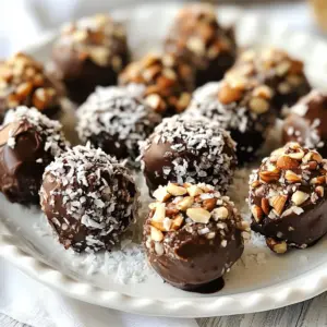 - 1 cup pitted dates - 1 cup walnuts - 1/2 cup unsweetened cocoa powder - 1/2 cup almond flour - 1/4 teaspoon sea salt - 1 tablespoon pure vanilla extract - 1/4 cup pure maple syrup - 1/2 cup dark chocolate chips To make these no-bake brownie bites, gather your essential ingredients first. Start with pitted dates. They add natural sweetness and help bind the mixture. Walnuts give a nice crunch and healthy fats. For richness, use high-quality unsweetened cocoa powder. Almond flour adds a nice texture while keeping it gluten-free. Sea salt enhances the flavor, so don&rsquo;t skip it. Pure vanilla extract brings out the sweetness. Maple syrup or agave syrup adds more moisture and sweetness. Lastly, dark chocolate chips add indulgence. - Shredded coconut - Crushed nuts (pistachios or almonds) You can add some fun with optional ingredients. Shredded coconut gives a tropical twist. Crushed nuts like pistachios or almonds add crunch and flavor. These extras can make your brownie bites even more special. - Gluten-free options: Use gluten-free oats instead of almond flour. - Vegan alternatives: Maple syrup is already vegan. Use coconut oil instead of butter if needed. If you need substitutions, don&rsquo;t worry! For gluten-free options, try gluten-free oats in place of almond flour. This keeps the bites tasty and safe for those with gluten sensitivities. If you want to make them vegan, you&rsquo;re already on track with maple syrup. Swap butter for coconut oil in any other recipe you create. This way, everyone can enjoy these treats! {{ingredient_image_2}} - Start with 1 cup of pitted dates. Make sure they are soft and fresh. - Add 1 cup of toasted walnuts to the food processor. - Pulse the mixture until it has a crumbly texture. It should look like coarse sand. - Check for any large walnut pieces. If you find them, pulse again. - Next, add 1/2 cup of unsweetened cocoa powder. - Include 1/2 cup of almond flour for texture. - Sprinkle in 1/4 teaspoon of sea salt to enhance flavor. - Pour in 1 tablespoon of pure vanilla extract. - Add 1/4 cup of pure maple syrup for sweetness. - Blend until a sticky dough forms and all ingredients mix well. - Check if the dough feels dry or crumbly. - If it does, add a teaspoon of water and blend. - Keep adding water little by little until the dough holds together well. - Now, take 1/2 cup of dark chocolate chips. - Gently fold them into the dough by hand. Make sure they are evenly spread. - With clean hands, take small portions of the dough. - Roll them into bite-sized balls, about 1 inch wide. - Aim for uniform size to ensure even servings. - If you like, roll the bites in shredded coconut or crushed nuts. - This adds extra texture and flavor. - Place the rolled bites on a parchment-lined tray. - Refrigerate for at least 30 minutes to let them set. - Adjusting wetness of the dough: If your dough seems too dry, add a teaspoon of water. Blend well after each addition. You want a sticky and cohesive dough, not too wet. This balance keeps your bites from being crumbly. - Optimal cooling time: Chill the brownie bites for at least 30 minutes. This helps them firm up nicely. Longer chilling can enhance the flavor and texture too. - Presentation tips: For a beautiful display, arrange the bites on a fancy plate. Drizzle melted dark chocolate on top or sprinkle cacao nibs for extra flair. This makes them look even more tempting! - Pairing with beverages: Enjoy these brownie bites with a glass of almond milk or your favorite herbal tea. The rich flavors pair perfectly with a warm drink. - Using flavored extracts: Try adding almond or orange extract for a new twist. Just a drop can uplift the flavor in a fun way. - Adding spices or zests: Consider mixing in a pinch of cinnamon or orange zest. These simple additions can deepen the taste and make the brownie bites more exciting. Pro Tips Use Fresh Dates: Make sure to use soft and fresh pitted dates for the best sweetness and texture in your brownie bites. Toast Your Walnuts: Toasting the walnuts not only enhances their flavor but also adds a delightful crunch to the brownie bites. Quality Cocoa Powder: Opt for high-quality cocoa powder, as it significantly impacts the richness and overall taste of your brownie bites. Experiment with Coatings: Feel free to get creative with your coatings; try different nuts, seeds, or even a dusting of cocoa powder for unique flavors. {{image_4}} You can easily switch up the flavor of your brownie bites. Here are two fun ideas: - Mint chocolate brownie bites: Add a few drops of peppermint extract to the mixture. This gives a refreshing twist to your bites. The mint pairs well with chocolate, making them extra special. - Peanut butter swirl version: Mix in some creamy peanut butter while blending. This adds a rich, nutty flavor that complements the cocoa. You can also swirl it in after forming the bites for a beautiful look. Adjusting the texture can make your brownie bites even more exciting. Try these methods: - Adding seeds: Incorporate chia or flax seeds into the mix. They add crunch and boost nutrition. Just a couple of tablespoons will do! - Incorporating dried fruits: Toss in some chopped dried fruits like cranberries or apricots. They provide sweetness and chewiness, making each bite delightful. You can adapt the recipe to fit different diets. Here are some options: - Paleo-friendly options: Use almond butter instead of walnuts. This keeps it aligned with paleo guidelines while adding creaminess. - Nut-free alternatives: Replace nuts with seeds like sunflower or pumpkin seeds. They give a similar texture and flavor without using nuts. To keep your no-bake brownie bites fresh, store them in the fridge. Use an airtight container to keep them moist. They stay tasty for up to a week this way. If you want to save them longer, freeze them. Place the bites in a single layer on a baking sheet. Once they freeze, transfer them to a freezer bag. They can last for up to three months in the freezer. In the fridge, your brownie bites last about a week. To avoid spoilage, check for any signs of mold or unusual smells. If you notice any, it&rsquo;s best to toss them. Always ensure they are sealed tightly. This keeps out moisture and other odors that can affect taste. If you have leftover brownie bits, don&rsquo;t worry! You can use them in different ways. Crumble them over yogurt for added texture. Mix them into smoothies for a chocolatey boost. You can also use extra ingredients in other recipes. For example, walnuts and cocoa powder can enhance oatmeal or pancakes. Get creative and enjoy your treats in new ways! Yes, you can make these brownie bites without nuts. Instead of walnuts, try using seeds. Sunflower seeds or pumpkin seeds work well. You can also use rolled oats for a chewy texture. Just make sure to adjust the amount of almond flour. This keeps the bites moist and delicious. These brownie bites are packed with nutrients. Here&rsquo;s a quick look: - Pitted Dates: High in fiber and natural sugars for energy. - Walnuts: Good source of omega-3 fatty acids, great for heart health. - Cocoa Powder: Rich in antioxidants, can boost mood. - Almond Flour: Low in carbs, high in healthy fats and protein. - Dark Chocolate Chips: Contains iron and magnesium, plus it tastes amazing! Eating these bites can satisfy your sweet tooth while providing health benefits. They do not have refined sugar and are a great snack option. The prep time for these brownie bites is about 15 minutes. After that, you need to chill them for at least 30 minutes. So, the total time is around 45 minutes. This makes them quick and easy to enjoy fresh! Yes, you can use other sweeteners in place of maple syrup. Agave syrup is a good choice. Honey can also work, but it isn&rsquo;t vegan. If you want a lower-calorie option, consider using stevia or erythritol. Just adjust the amount to taste, as these may be sweeter than maple syrup. In this blog post, we explored how to make delicious brownie bites. I shared essential ingredients like dates, walnuts, and cocoa powder. You learned step-by-step instructions for mixing and forming the bites. We discussed tips for perfecting texture and ways to enhance flavors. I also covered variations and storage methods for your treats. In summary, these bites are easy to make and adaptable. Enjoy experimenting with flavors and share them with others. Your healthy snack can be a hit!