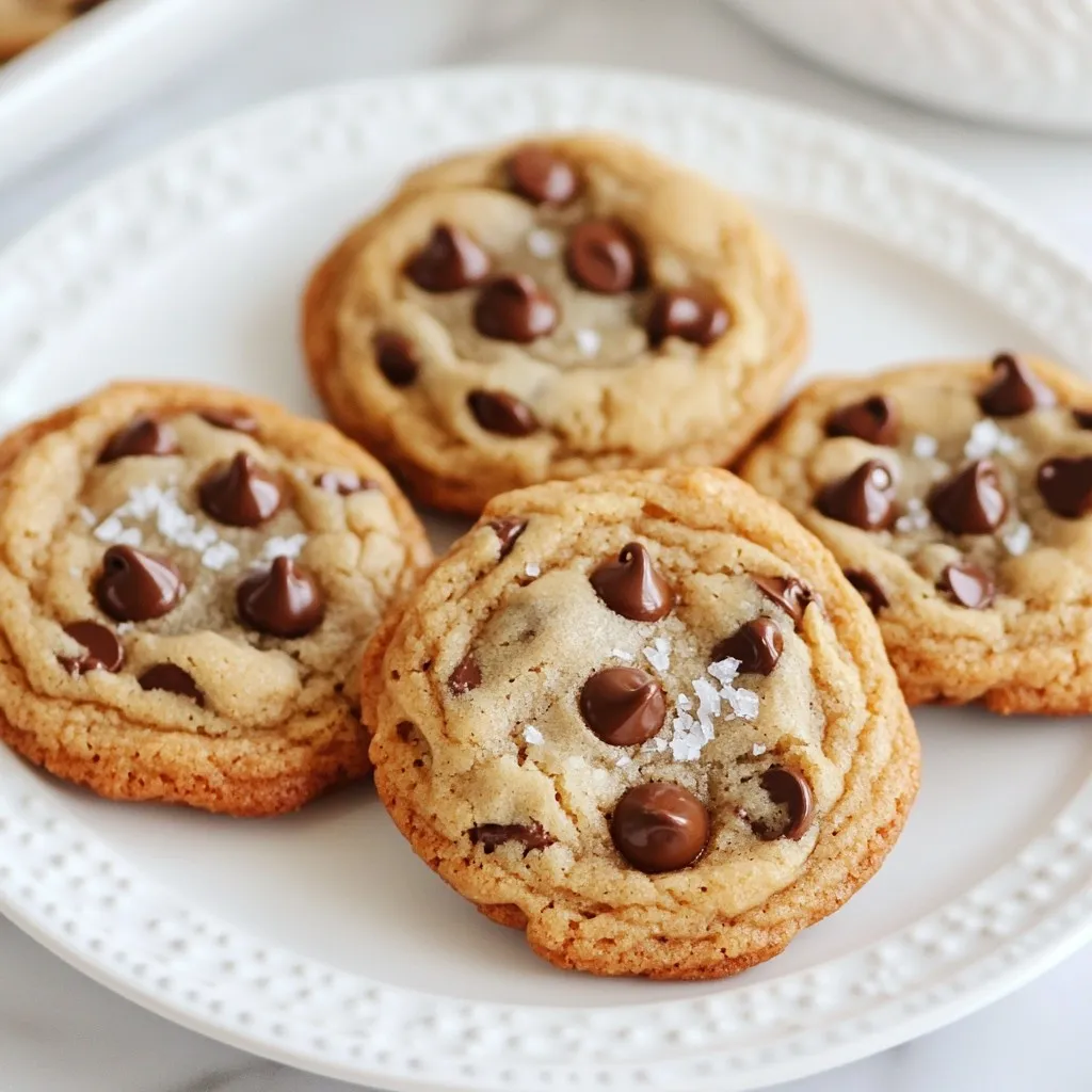 To make ultimate chocolate chip cookies, you need the right ingredients. Here’s what you will need: - 2 ¼ cups all-purpose flour - 1 teaspoon baking soda - ½ teaspoon salt - 1 cup unsalted butter, softened to room temperature - ¾ cup granulated sugar - ¾ cup packed brown sugar - 1 teaspoon pure vanilla extract - 2 large eggs, at room temperature - 2 cups semi-sweet chocolate chips - 1 cup chopped nuts (walnuts or pecans, optional) - Flaky sea salt for a finishing touch (optional) These key ingredients work together to create a soft, chewy cookie with rich chocolate flavor. Each item plays a special role. For example, the butter adds richness, while the sugars give sweetness and help with browning. The eggs bind everything together and add moisture. Feel free to customize your cookies. Add nuts for crunch or sprinkle sea salt on top for a lovely contrast. Enjoy mixing and matching to find your perfect cookie! {{ingredient_image_2}} - Preheat the oven to 350°F (175°C). - Line a baking sheet with parchment paper. Start by preheating your oven. This step is crucial for even baking. Lining the baking sheet helps prevent sticking. It makes clean-up easy, too! - Whisk flour, baking soda, and salt together. In a medium bowl, combine the flour, baking soda, and salt. Use a whisk to mix them well. This step ensures even rising and flavor. - Beat softened butter with granulated and brown sugar. In a large bowl, beat the softened butter with both sugars. Use an electric mixer for about 2-3 minutes. The mixture should turn light and fluffy. This texture is key for soft cookies. - Add eggs and vanilla extract to the mixture. Add the eggs one at a time, mixing well after each. Then, pour in the vanilla extract. Mix until the batter is smooth and creamy. - Gradually mix the dry ingredients with the wet ingredients. Slowly add the dry mix to the wet mix. Use your mixer on low speed. Stop mixing as soon as everything is combined. Overmixing can make cookies tough. - Gently fold in chocolate chips and optional nuts. Take a spatula and gently fold in the chocolate chips. If you like nuts, add them now. Make sure they are spread evenly. - Drop dough balls onto the baking sheet. - Bake for 10-12 minutes. Use a cookie scoop or tablespoon to drop dough balls onto the sheet. Space them about 2 inches apart. Bake in the oven for 10-12 minutes. Look for light golden edges. - Allow cookies to cool on a rack. Once baked, let the cookies rest on the baking sheet for 5 minutes. Then, move them to a wire rack to cool completely. This step helps keep them soft. Using room temperature ingredients is key. It helps your butter mix well with sugars. This makes your cookies light and fluffy. Cold ingredients can lead to dense cookies. Make sure to let your butter and eggs sit out for about 30 minutes before mixing. Avoid overmixing your cookie dough. When you mix too much, you develop gluten. This can make your cookies tough instead of soft. Mix just until you see no more flour. Then, fold in the chocolate chips gently. Set your oven to 350°F (175°C). This is the perfect temperature for baking. If it’s too hot, your cookies might burn. If it’s too low, they won’t rise as they should. Bake the cookies for 10-12 minutes. Look for light golden edges. The centers should stay soft and puffy. If they look too shiny, they need more time. Serve your cookies warm on a nice platter. They look great and taste better fresh. Pair them with cold milk or a scoop of ice cream. This makes a fun and tasty treat. You can also arrange the cookies with some flaky sea salt on top. It adds a touch of elegance. A simple, decorative plate can make your cookies shine. Pro Tips Chill the Dough: For thicker cookies, refrigerate the dough for at least 30 minutes before baking. This helps prevent spreading and enhances the flavor. Use Quality Chocolate: Opt for high-quality semi-sweet chocolate chips for a richer flavor. Consider using a mix of chocolate types for added depth. Don’t Overbake: Remove cookies from the oven when the edges are golden but the center is still soft. They will continue to firm up as they cool. Experiment with Mix-Ins: Customize your cookies by adding different mix-ins such as dried fruits, coconut, or various nuts to create your own unique flavor. {{image_4}} You can add nuts for extra crunch and flavor. Using walnuts or pecans works well. They blend nicely with the rich chocolate. If you want more options, try almonds or hazelnuts. Each nut brings its own taste. For a mix, chop them up and fold them into the dough. You can switch up the chocolate chips, too. Use dark chocolate for a richer taste or stick with classic milk chocolate. The flavor changes based on your choice. For a fun twist, combine both types of chocolate. This mix gives a nice balance of sweet and deep flavors. Want to spice things up? Adding a pinch of cinnamon can give your cookies warmth. A touch of coffee can add depth to the chocolate flavor. You can also play with extracts. Try almond or peppermint for a unique twist. Just a drop can change the whole cookie! Store your cookies at room temperature. Place them in an airtight container. This keeps them fresh and soft. If you stack cookies, use parchment paper between layers. This prevents sticking and keeps them perfect. You can freeze dough balls for later baking. Scoop the dough and place it on a baking sheet. Freeze them for about an hour, then transfer to a zip-top bag. This way, you can bake fresh cookies anytime! To store baked cookies in the freezer, let them cool first. Wrap each cookie in plastic wrap. Then, place them in a freezer-safe bag. They can last up to three months in the freezer. At room temperature, cookies stay fresh for about a week. Keep them in an airtight container to maintain their texture. If they start to feel hard or dry, that’s a sign they have gone stale. Enjoy them while they’re fresh for the best taste! A chewy cookie has a soft center and a slightly crisp edge. Several factors control this texture: - Butter: Using enough butter keeps the cookie moist. - Brown Sugar: It adds moisture, making cookies softer. - Eggs: They bind ingredients and add richness. - Baking Time: Slightly underbaking helps keep them chewy. With these tips, your cookies will have that perfect, chewy bite every time. Yes, you can use whole wheat flour instead of all-purpose flour. However, it may change the cookie's texture and flavor. - Texture: Whole wheat flour can make cookies denser. - Flavor: It adds a nutty taste. - Mixing: Use a bit less flour to keep them light. If you want a healthier option, whole wheat flour works well. Look for these signs to know your cookies are baked just right: - Edges: They should be light golden brown. - Center: It should look slightly underbaked and soft. - Cooling: Cookies will firm up as they cool. Check these cues, and you'll have perfectly baked cookies every time. Absolutely! Adding extra chocolate chips makes cookies even better. Here are some tips: - Amount: Use up to 2 ½ cups for a chocolatey treat. - Mix: Add them in while folding the dough. - Balance: Adjust flour slightly if using a lot of chips. Feel free to customize your cookies with more chocolate for that extra delight! This post covered essential cookie ingredients and step-by-step baking steps. We discussed various tips to enhance texture and presentation. You also learned about fun variations and how to store cookies effectively. Now, you can confidently make delicious cookies. Remember to enjoy the process and experiment with flavors. Baking should be fun. With these tips, you’ll impress friends and family with your tasty treats. Happy baking!