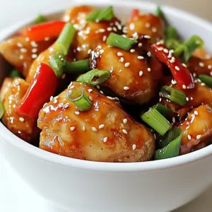 - 500g boneless chicken thighs - 3 tablespoons honey - 2 tablespoons soy sauce - 1 tablespoon apple cider vinegar - 2 cloves garlic, minced - 1 teaspoon fresh ginger, grated - 1 teaspoon freshly ground black pepper - 1 teaspoon red pepper flakes - 1 tablespoon olive oil - 1/2 cup assorted bell peppers, julienned - 1/4 cup green onions, finely chopped - Sesame seeds for garnish I love how simple yet tasty this dish is. The main star, the chicken, is tender and juicy. I prefer boneless thighs for that rich flavor. The sweet part comes from honey, which adds a lovely glaze. Soy sauce brings depth, while apple cider vinegar gives a slight tang. The seasonings add a punch. Garlic and ginger bring warmth, while black pepper and red pepper flakes add just the right amount of heat. Adjust the red pepper flakes to fit your taste. I enjoy adding colorful bell peppers. They not only look great but add a nice crunch. The green onions finish the dish with freshness. A sprinkle of sesame seeds on top gives it that extra flair. This combination of ingredients makes for a delightful meal. You can easily tweak the flavors to match your cravings. {{ingredient_image_2}} - Combine honey, soy sauce, vinegar, garlic, ginger, black pepper, and red pepper flakes. - Whisk until well blended and set aside. Making the marinade is easy and fun. You start with a medium bowl. First, add the honey. It gives the dish a nice sweetness. Next, pour in the soy sauce for a salty kick. Then, add the apple cider vinegar. This adds a tangy taste that balances the dish. Mince the garlic and grate the ginger. These add a fresh flavor to the mix. Now, sprinkle in black pepper and red pepper flakes. Adjust the red pepper flakes to your heat level. Whisk all these ingredients together until they blend well. Once done, set this aside. - Heat olive oil in a skillet over medium-high heat. - Add chicken pieces and cook for 5-7 minutes until browned. Now, let’s get cooking! Place a large skillet over medium-high heat. Pour in a tablespoon of olive oil. Wait for the oil to shimmer. This means it’s hot enough. Add the bite-sized pieces of chicken thighs in a single layer. Cook these for about 5 to 7 minutes. Stir them occasionally to brown all sides. The chicken should look golden and be fully cooked when done. - Pour marinade over cooked chicken and stir to coat. - Add julienned bell peppers and cook for an additional 3-4 minutes. Once the chicken is ready, lower the heat to medium. Carefully pour the prepared honey marinade over the chicken. Stir well to coat each piece. The chicken will soak in that sweet and spicy flavor. Next, gently add the julienned bell peppers into the skillet. Toss them with the chicken and sauce. Cook for an extra 3 to 4 minutes. This will let the peppers soften but still stay a bit crisp. Enjoy the bright colors and smells as you cook! Use boneless thighs for juiciness. They cook fast and stay moist. This helps the chicken soak in all those sweet and spicy flavors. Don't overcrowd the skillet for even cooking. If you add too much chicken at once, it may steam instead of brown. Cook in batches if needed for great results. Optional: Increase or decrease red pepper flakes based on your desired spiciness. If you like it hot, add more flakes. If you prefer a milder dish, reduce the amount. Tasting as you go helps find your perfect heat level. Add bell peppers towards the end of cooking for a tender yet crisp texture. This keeps them vibrant and crunchy. Cook them just enough to warm through. Enjoy the contrast with the tender chicken and the bright colors in your dish! Pro Tips Marinate for Flavor: For an even deeper flavor, marinate the chicken for at least 30 minutes or overnight in the refrigerator. This allows the flavors to penetrate the meat. Adjust Spice Levels: If you prefer a milder dish, reduce the amount of red pepper flakes or omit them entirely. Conversely, for more heat, add extra flakes or a dash of hot sauce. Use Fresh Ingredients: Fresh garlic and ginger will enhance the dish's flavor significantly compared to dried versions. Always opt for fresh where possible for the best results. Presentation Matters: For a beautiful presentation, serve the chicken and peppers in a vibrant bowl and sprinkle with sesame seeds and extra green onions right before serving. {{image_4}} You can swap the chicken for tofu or shrimp. Tofu gives a nice texture and absorbs flavors well. Shrimp cooks fast and adds sweetness. Both options keep the dish delicious and fun. Try adding broccoli or snap peas for color and crunch. They boost the nutrition and make the dish more vibrant. Just toss them in with the bell peppers. Cook until tender but still crisp for the best taste. For a unique twist, add citrus zest or fresh herbs. Lemon or lime zest brightens the dish. Fresh basil or cilantro adds great flavor. These small changes can make your meal stand out even more. Store any leftover Sweet & Spicy Honey Pepper Chicken in an airtight container in the fridge. This keeps the chicken fresh and tasty. Make sure to cool it down before sealing. It will last for about three to four days. When you're ready to enjoy leftovers, gently reheat them. You can use a skillet or microwave. If using a skillet, warm it over low heat and stir frequently. This helps keep the chicken juicy. If using a microwave, cover the dish but leave a small gap for steam. Heat in short bursts to avoid overcooking. You can freeze portions for quick meals later. Just place the chicken in a freezer-safe container. Keep in mind that the sauce's texture may change once thawed. It might become a bit thinner. To serve, thaw overnight in the fridge and reheat as mentioned above. This way, you can enjoy this flavorful dish anytime! Total time is approximately 25 minutes. This includes 10 minutes for prep and 15 minutes for cooking. You can enjoy your meal quickly! Yes, you can use maple syrup or agave if you prefer. Both will add sweetness. Just remember, each sweetener has its own flavor. Recommended sides include jasmine rice or stir-fried noodles. Both pair well with the dish. You can also add extra green onions on top for more flavor. In this post, we explored making Sweet & Spicy Honey Pepper Chicken. We covered the key ingredients, detailed step-by-step cooking instructions, and shared helpful tips. You can easily customize the dish with different proteins and vegetables. Remember to store leftovers properly for later enjoyment. This dish is quick to make and perfect for your dinner table. Enjoy your cooking and have fun trying out new flavors!