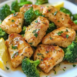 - 2 boneless, skinless chicken breasts, thinly sliced - 2 cups broccoli florets - 4 tablespoons butter - 4 cloves garlic, minced - 1 teaspoon fresh lemon juice - 1/2 teaspoon red pepper flakes (optional for heat) - Salt and freshly cracked black pepper, to taste - 2 tablespoons fresh parsley, finely chopped (for garnish) To make Minute Garlic Butter Chicken & Broccoli, ensure you measure each ingredient accurately. This helps with flavor and texture. Use a kitchen scale for the chicken if you want exact weights. A standard measuring cup works well for the broccoli and butter. Minced garlic should be measured with a teaspoon for best results. If you're low on ingredients or want to mix things up, try these swaps: - Use olive oil instead of butter for a lighter option. - Swap chicken for turkey or tofu for a different protein. - If you don't have fresh parsley, try basil or cilantro for garnish. - Lemon juice can be replaced with lime juice for a zesty twist. - For heat, use cayenne pepper instead of red pepper flakes. These substitutions keep the dish delicious while making it your own! {{ingredient_image_2}} Start by taking the chicken breasts. Thinly slice them to help them cook faster. Season both sides with salt and black pepper. This step gives the chicken a nice flavor as it cooks. Next, heat a large skillet over medium-high heat. Add 2 tablespoons of butter. Wait for it to melt and sizzle. Carefully add the seasoned chicken slices. Cook for about 5 to 7 minutes. Turn the chicken occasionally. Look for a golden-brown color and make sure it is fully cooked. Once done, remove the chicken from the skillet and place it on a plate to keep warm. In the same skillet, add the remaining 2 tablespoons of butter. Let it melt. Then, add 2 cups of broccoli florets. Saut&eacute; the broccoli for 3 to 4 minutes. Stir it occasionally. You want the florets to turn bright green and be tender-crisp. Now, stir in 4 cloves of minced garlic with the broccoli. Cook for another 1 to 2 minutes. Watch the garlic closely so it gets fragrant but does not burn. Return the cooked chicken to the skillet with the broccoli. Drizzle 1 teaspoon of fresh lemon juice over everything. If you like heat, add 1/2 teaspoon of red pepper flakes. Gently toss the mixture to combine the flavors. Heat everything for another minute until warm. To get the best chicken, start with thin slices. Thin pieces cook faster and stay juicy. Salt and pepper both sides well. This step adds flavor as the chicken cooks. Use medium-high heat to sear the chicken. This gives it a nice golden color. Cook for about 5-7 minutes. Make sure to flip it halfway for even cooking. Once done, keep it warm on a plate. For tender-crisp broccoli, don&rsquo;t overcook it. After adding the florets to the skillet, saut&eacute; for only 3-4 minutes. This keeps the bright green color and crunch. Stir often to ensure even cooking. Once you add the garlic, keep a close watch. Garlic cooks fast and can burn easily. You want it fragrant, not burnt. This adds flavor without bitterness. When serving, plate the chicken and broccoli together. Add a sprinkle of fresh parsley on top. This adds color and a fresh taste. Serve with lemon wedges on the side. This lets guests add more zing if they like. You can also pair this dish with rice or quinoa for extra carbs. Enjoy your meal, it&rsquo;s a delight! Pro Tips Use Fresh Ingredients: Fresh garlic and parsley can significantly enhance the flavors of your dish. Opt for fresh over dried whenever possible. Perfectly Cooked Broccoli: To retain the vibrant green color and crisp texture of broccoli, avoid overcooking it. Aim for a tender-crisp finish. Customize Spice Levels: Adjust the amount of red pepper flakes to suit your heat preference. You can also add a pinch of cayenne for extra kick! Lemon Zest Boost: For an extra layer of citrus flavor, add some lemon zest along with the juice. It brightens up the dish beautifully. {{image_4}} You can switch up the protein in this dish. Try using shrimp instead of chicken. Shrimp cooks fast and adds a nice flavor. You can also use thinly sliced pork or tofu for a vegetarian twist. Each option brings its own taste and texture to the meal. Just adjust the cooking time as needed. For shrimp, just saut&eacute; for 3-4 minutes until they turn pink. This dish is easy to make gluten-free. All the ingredients are naturally gluten-free. Just ensure your butter and any additional seasonings are gluten-free. You can also use a gluten-free soy sauce if you want to add a splash of umami. Serve it over rice or quinoa for a hearty meal that's safe for gluten-sensitive friends. If you're watching carbs, this dish fits right in. The chicken and broccoli are low in carbs. You can skip the butter if you're cutting calories, or use olive oil instead. For added texture, toss in some cauliflower rice. It adds volume and keeps the dish satisfying. Enjoy this meal guilt-free while sticking to your diet plan! To store leftovers, place the chicken and broccoli in an airtight container. Make sure to cool the dish to room temperature before sealing it. This helps keep the food fresh. You can store the leftovers in the fridge for up to three days. If you want to keep it longer, freezing is a great option. When you are ready to eat, you can reheat the chicken and broccoli in several ways. The microwave is quick; just place it in a bowl and cover it. Heat in 30-second bursts, stirring in between, until warm. You can also reheat it on the stove. Add a bit of butter to a skillet, then warm the dish over medium heat. This method keeps the flavors bright. For freezing, first, let the dish cool completely. Then, place it in a freezer-safe container or bag. Press out as much air as possible to prevent freezer burn. You can freeze it for up to two months. When you are ready to eat, thaw it overnight in the fridge. Then, reheat as mentioned above. This makes meal prep easy and tasty! It takes about 10 minutes to prep your ingredients. Cooking time adds another 10 minutes. So, the whole dish is ready in just 20 minutes. This fast pace makes it perfect for busy nights. You&rsquo;ll have a tasty meal on the table in no time. Yes, you can make this dish ahead of time. Cook the chicken and broccoli, then store them in an airtight container. Keep it in the fridge for up to three days. When you are ready to eat, just reheat it in a skillet. This makes it great for meal prep! A few sides go well with garlic butter chicken and broccoli. Here are some tasty options: - Rice: White, brown, or jasmine rice works well. - Quinoa: This adds a nutty flavor and is healthy. - Mashed Potatoes: Creamy potatoes balance the dish nicely. - Salad: A fresh green salad adds crunch and color. These sides will complete your meal and impress your guests. Enjoy mixing and matching! This post covered all the key steps to make a great garlic butter chicken and broccoli dish. We discussed ingredients, cooking methods, and helpful tips for perfect results. You can easily swap ingredients to fit your needs and store leftovers for later. I hope these ideas inspire you in the kitchen. Cooking can be fun, and with practice, you&rsquo;ll create meals that you love. Enjoy every bite!