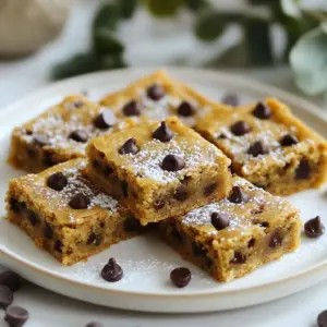 Here&rsquo;s what you need for Soft Gooey Protein Blondies: - 1 cup creamy almond butter - 1/2 cup honey or pure maple syrup - 1/2 cup vanilla-flavored protein powder - 1/4 cup coconut flour - 1/4 teaspoon sea salt - 1/2 teaspoon baking soda - 1/2 cup mini chocolate chips - 1/3 cup chopped nuts (walnuts or pecans) - 1/4 cup almond milk These simple ingredients come together to create a treat that is not only tasty but also packed with protein. Using creamy almond butter gives the blondies a rich texture. Honey or maple syrup adds sweetness while keeping it natural. Vanilla protein powder boosts the protein content, making these blondies a great snack after a workout. Coconut flour keeps the batter light and adds a slight sweetness. Sea salt balances the flavors and enhances the sweetness. Baking soda helps the blondies rise, giving them a nice, soft texture. Mini chocolate chips add gooey pockets of chocolate in every bite. Chopped nuts provide a nice crunch and extra flavor. Lastly, almond milk adjusts the batter&rsquo;s thickness, ensuring the perfect gooeyness. Mix these ingredients, and you&rsquo;re on your way to enjoying a delicious, healthy treat! {{ingredient_image_2}} 1. Preheating the oven and preparing the baking pan Start by preheating your oven to 350&deg;F (175&deg;C). This step ensures your blondies bake evenly. Line an 8x8 inch baking pan with parchment paper. This makes it easy to remove the blondies later. 2. Mixing wet ingredients for a smooth base In a large bowl, combine 1 cup of creamy almond butter with 1/2 cup of honey or maple syrup. Stir these together until the mixture is smooth and creamy. This forms the base of your blondies. 3. Combining dry ingredients into the mixture Add 1/2 cup of vanilla protein powder, 1/4 cup of coconut flour, 1/4 teaspoon of sea salt, and 1/2 teaspoon of baking soda to the wet mixture. Mix well. Make sure there are no dry spots left. This ensures every bite is packed with flavor. 4. Adjusting the batter consistency with almond milk Gradually add 1/4 cup of almond milk to your batter. Mix until it reaches a thick, dough-like consistency. If it feels too dry, add more almond milk, one tablespoon at a time. This step is key for that soft, gooey texture. 5. Folding in chocolate chips and nuts Gently fold in 1/2 cup of mini chocolate chips and 1/3 cup of your favorite chopped nuts, like walnuts or pecans. Make sure they are spread evenly throughout the batter. This adds a delightful crunch and extra flavor. 6. Baking time and doneness check Pour the batter into the lined baking pan. Spread it out evenly with a spatula. Bake in the oven for about 20-25 minutes. Keep an eye on it. The edges should turn light golden brown. To check doneness, insert a toothpick into the center. It should come out with a few moist crumbs. 7. Cooling and serving Once baked, remove the pan from the oven. Let the blondies cool in the pan for about 10 minutes. Then, transfer them to a wire rack to cool completely. Cut into squares and enjoy the soft, gooey goodness! To make these blondies soft and gooey, use creamy almond butter. It gives a rich base. If you use chunky almond butter, the texture changes. Next, adjust the almond milk for thickness. Start with 1/4 cup but add more if needed. The batter should be thick but not dry. Finally, check doneness carefully. Bake until the edges are golden. A toothpick should come out with moist crumbs for that gooey finish. For a fun presentation, serve blondies on a colorful plate. You can sprinkle extra chocolate chips on top. A light dusting of powdered sugar adds a nice touch. Pair the blondies with a glass of almond milk or hot tea. You could also add toppings like whipped cream or fresh fruit for extra flavor. Pro Tips Choose the Right Nut Butter: Opt for a creamy nut butter like almond or cashew for the best texture. Natural varieties without added sugars or oils yield the best results. Adjust Sweetness to Taste: Feel free to modify the amount of honey or maple syrup according to your preference. Start with less and add more if needed to suit your taste. Mix-Ins for Variety: Experiment with different types of chocolate chips or nuts. Dried fruits like cranberries or apricots can also add a delightful twist to your blondies. Storing Tips: Store your blondies in an airtight container at room temperature for up to a week. For longer freshness, refrigerate them, and simply warm them slightly before enjoying! {{image_4}} You can easily customize these blondies. If you want a vegan option, swap honey for pure maple syrup. This switch keeps the sweetness while making it plant-based. Use different flavors of protein powder to change the taste. Chocolate or peanut butter protein powder works great. This adds a fun twist to your blondies. For a nut-free version, leave out the almond butter. You can use sun butter instead. This keeps the gooey texture while making it safe for those with nut allergies. Adding spices can elevate the flavors in your blondies. A dash of cinnamon adds warmth. Vanilla extract gives a sweet aroma that blends well with the other ingredients. Incorporating dried fruits can add a chewy texture. Try raisins, cranberries, or chopped dates. Seeds are another great choice. Chia seeds or flaxseeds can boost nutrition while adding crunch. These simple swaps and additions can make your blondies unique and delicious! Store your soft gooey protein blondies at room temperature for up to three days. Keep them in an airtight container to lock in freshness. If you want them to last longer, place them in the fridge. This way, they stay good for about a week. Use a glass or plastic container with a tight lid for best results. To freeze your blondies, follow these steps: 1. First, let your blondies cool completely. 2. Next, cut them into squares. 3. Wrap each square in plastic wrap. 4. Place the wrapped blondies in a freezer-safe bag or container. 5. Label the bag with the date. For thawing, take one blondie out of the freezer. Leave it on the counter for about 30 minutes. For the best texture, you can warm it in the microwave for 10-15 seconds. Enjoy your soft, gooey treat anytime! Can I substitute almond butter with peanut butter? Yes, you can use peanut butter instead of almond butter. The taste will change, but it still works well. How do I make these blondies gluten-free? To make these blondies gluten-free, simply use gluten-free coconut flour. It will keep the texture nice and soft. Can I use a different type of protein powder? Yes, feel free to use any protein powder you like. Just keep in mind that flavors may vary. How long do these blondies last? These blondies can last about 5 days at room temperature. Store them in an airtight container. Can I add more chocolate chips? Absolutely! You can add more chocolate chips if you want. Just make sure not to overdo it, or they may lose their gooey texture. You now know how to make tasty blondies using simple ingredients. Start with creamy almond butter and add in protein powder for a boost. Mix your wet and dry items to get the right batter. Don't forget to fold in chocolate chips and nuts for extra flavor. These blondies can fit many diets with easy swaps. Store them well and enjoy fresh each time. Baking can be fun and easy with these tips. Try making them today and enjoy!