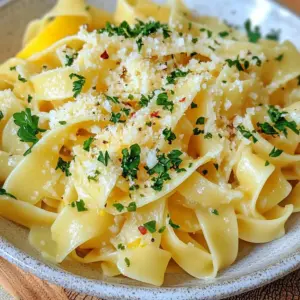 To make garlic butter noodles, you will need: - 8 oz egg noodles - 4 tablespoons unsalted butter - 6 cloves garlic, minced - 1/4 teaspoon red pepper flakes - 1/2 cup freshly grated Parmesan cheese - 1/4 cup chopped fresh parsley - Salt and freshly ground black pepper, to taste - Zest of 1 lemon - Optional: 1 cup baby spinach or steamed broccoli for added veggies Choosing good ingredients is key for great flavor. Here are some tips: - Egg Noodles: Look for fresh or high-quality dried egg noodles. They should feel firm and have a golden color. - Butter: Use unsalted butter. It gives you control over the salt in your dish. - Garlic: Fresh garlic has the best taste. Check for firm, plump cloves. Avoid sprouted garlic. - Parmesan Cheese: Buy block cheese and grate it fresh. Pre-grated cheese may lack flavor. - Parsley: Fresh parsley should look vibrant and green, not wilted or brown. - Lemon: Choose a firm lemon with a bright color. Zest adds a fresh zing. If you don&rsquo;t have some ingredients, here are easy swaps: - Egg Noodles: You can use spaghetti or any pasta you like. - Unsalted Butter: Margarine or ghee works as a substitute. - Parmesan Cheese: Try pecorino or a dairy-free cheese for a different flavor. - Fresh Parsley: Basil or chives can add a different herbal note. - Red Pepper Flakes: Use fresh chili peppers for heat, or skip them for a milder taste. - Lemon Zest: Lime zest can provide a nice twist if lemon isn't available. This list helps you create delicious garlic butter noodles, no matter what you have on hand! {{ingredient_image_2}} 1. Start by cooking the egg noodles. Follow the package instructions carefully. Aim for al dente, which means they should be firm but cooked. Once done, drain the noodles. Save 1/2 cup of the pasta cooking water. Set the drained noodles aside. 2. In a large skillet, heat 4 tablespoons of unsalted butter over medium heat. Wait until the butter melts and bubbles. Then, add 6 cloves of minced garlic and 1/4 teaspoon of red pepper flakes. Stir this mixture for 1-2 minutes. The garlic should smell great and become soft. Be careful not to let it brown, as that makes it bitter. 3. Next, add the reserved egg noodles to the skillet. Toss them in the garlic butter to coat well. Gradually pour in the reserved pasta water. Do this a few tablespoons at a time. Stir until you reach the sauce thickness you like. This step helps keep the noodles moist and flavorful. 4. Now, add 1/2 cup of freshly grated Parmesan cheese. Mix until the cheese melts and covers the noodles with a creamy sauce. 5. Season with salt, black pepper, and the zest of 1 lemon. This adds a nice brightness to the dish. If you want extra veggies, toss in 1 cup of baby spinach or steamed broccoli. Stir gently until the spinach wilts or the broccoli warms up. 6. Finally, take off the heat. Garnish the noodles with 1/4 cup of chopped fresh parsley. Serve your garlic butter noodles hot and fragrant. - Always check the cooking time on the package. Each brand may differ slightly. - Taste the noodles a minute before the time is up. They should be firm, not mushy. - Avoid rinsing the noodles after cooking. This washes away the starch, which helps the sauce stick. Pasta cooking water is like liquid gold. It has starch that helps thicken sauces. Using it helps the sauce cling to the noodles. Adding it gradually allows you to control the sauce's thickness. This simple step keeps your garlic butter noodles from being dry and bland. To make your garlic butter noodles even better, consider adding some fun extras. You can toss in cooked shrimp or chicken for protein. For a crunch, add nuts like almonds or walnuts. Want some greens? Stir in baby spinach or steamed broccoli. Remember, these add-ins can turn a simple dish into something special. Avoid overcooking the garlic. If it turns brown, it will taste bitter. Be careful with the salt, especially if you use Parmesan cheese. It's salty, so taste first before adding more. Lastly, don&rsquo;t skip the pasta water! It helps the sauce stick to the noodles and keeps them moist. Serve your garlic butter noodles in a shallow bowl to show off their shine. Top them with extra Parmesan cheese for a rich flavor. A drizzle of olive oil can add a nice touch. For a zesty finish, add a lemon wedge on the side. This way, guests can squeeze some juice over their dish for a fresh kick. Pro Tips Use Fresh Ingredients: Always opt for fresh garlic and parsley to elevate the flavor of your garlic butter noodles. Dried herbs and garlic may not provide the same vibrant taste. Adjust the Spice Level: Feel free to modify the amount of red pepper flakes based on your spice tolerance. For a milder version, reduce the flakes or omit them altogether. Perfecting the Sauce: When adding the reserved pasta water, do so gradually. This allows you to control the consistency of the sauce, ensuring the noodles are perfectly coated without becoming soupy. Garnish for Presentation: A sprinkle of extra Parmesan and a drizzle of olive oil before serving not only enhances the flavor but also adds an appealing visual touch to your dish. {{image_4}} You can easily make garlic butter noodles vegetarian or vegan. For vegetarian noodles, use butter and Parmesan cheese. If you want vegan noodles, swap the butter for olive oil or vegan butter. You can replace Parmesan with nutritional yeast for a cheesy flavor. Many love to add fresh veggies, like baby spinach or broccoli, to boost nutrition without losing flavor. Egg noodles are great, but you can try other types of pasta. Spaghetti, fettuccine, or even gluten-free options work well. Whole wheat pasta adds a nutty taste and extra fiber. Choose a pasta that you love, and it will still taste amazing in this dish. You can adjust flavors to suit your taste. Try adding herbs like basil or oregano for a fresh twist. For more heat, mix in extra red pepper flakes or a dash of hot sauce. A squeeze of lemon juice brightens the taste, making it even more delicious. Feel free to get creative and make this dish your own! To store leftover garlic butter noodles, place them in an airtight container. Make sure to cool them to room temperature first. This helps keep the noodles fresh. You can store them in the fridge for up to three days. If you want them to last longer, freezing is a good option. When reheating garlic butter noodles, add a splash of water or broth to the pan. This helps bring back the moisture. Heat them over medium-low heat, stirring gently. This keeps the noodles from getting too dry. You can also use the microwave, but cover the dish to trap steam. Heat in short bursts to avoid overheating. If you want to freeze garlic butter noodles, first let them cool completely. Portion them into small containers. This makes it easier to defrost just what you need. Seal the containers tightly to prevent freezer burn. They can last up to three months in the freezer. When ready to eat, thaw them overnight in the fridge before reheating. Garlic butter noodles are a simple, tasty dish. They use egg noodles, garlic, and butter. This mix creates a rich and savory flavor. You can add cheese and herbs for extra taste. I love how quick they are to make. Just cook the noodles, melt the butter, and mix it all together. It&rsquo;s comfort food at its best! Yes, you can make garlic butter noodles ahead of time. Cook the noodles and sauce as usual. Let them cool and then store in the fridge. When you want to eat, just reheat in a pan. Add a splash of pasta water to keep them moist. They taste great even after storing! To make garlic butter noodles spicier, add red pepper flakes. You can also use hot sauce or fresh chili peppers. Start with a small amount, then taste. You can always add more heat! This boosts the flavor and makes the dish even more exciting. Enjoy the kick! In this post, we explored garlic butter noodles from ingredients to storage tips. We listed quality ingredients, provided cooking steps, and suggested fun variations. You can avoid common mistakes and enhance flavors with add-ins to make this dish shine. Remember, cooking is about fun and creativity. Use these tips to make your garlic butter noodles your own. Happy cooking!