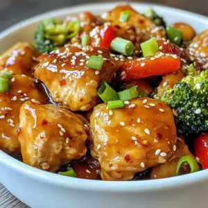 - 1 lb boneless, skinless chicken thighs - 3 tablespoons honey - 4 cloves garlic, minced - 2 tablespoons soy sauce - 1 tablespoon apple cider vinegar - 1 teaspoon fresh ginger, grated - 1 large red bell pepper - 1 cup fresh broccoli florets - Green onion and toasted sesame seeds for garnish - Salt and freshly cracked black pepper - Extra virgin olive oil The main ingredients for honey garlic chicken are quite simple, yet they create a dish full of flavor. The chicken thighs are juicy and tender, making them perfect for this recipe. Honey adds a sweet touch, while garlic gives a bold flavor. Soy sauce brings umami, and apple cider vinegar adds a nice tang. Fresh ginger brings a warm kick that rounds out the taste. The vegetables are just as important. A large red bell pepper adds color and sweetness, while fresh broccoli florets give nice crunch. For garnish, I use sliced green onions and toasted sesame seeds. They not only look great but also add more flavor and texture. For seasoning, I always use salt and freshly cracked black pepper. These enhance the natural flavors of the chicken and veggies. Extra virgin olive oil helps to cook everything evenly and adds richness. When you gather these ingredients, you create the base for a delicious meal that is both easy and satisfying. Each bite bursts with flavor, making it a dish you&rsquo;ll want to enjoy again and again. {{ingredient_image_2}} First, grab a medium mixing bowl. Add 3 tablespoons of honey, 4 cloves of minced garlic, 2 tablespoons of soy sauce, 1 tablespoon of apple cider vinegar, and 1 teaspoon of grated ginger. Whisk everything together until it blends well. Set this sauce aside. Letting it rest helps the flavors mix nicely. Next, heat 1 tablespoon of extra virgin olive oil in a large skillet over medium-high heat. While the oil warms up, season 1 pound of cut chicken thighs with salt and freshly cracked black pepper. When the oil is shimmering, add the chicken to the skillet. Cook it for about 5-7 minutes, stirring every now and then, until the chicken gets a nice brown color and is cooked through. Once the chicken is almost done, it&rsquo;s time to add some color. Toss in 1 large sliced red bell pepper and 1 cup of fresh broccoli florets. Saut&eacute; these veggies with the chicken for another 3-4 minutes. You want them to be tender but still bright and crisp. Now, drizzle your honey garlic sauce over the chicken and veggies in the skillet. Stir everything to coat well. Let it simmer for 2-3 minutes. This helps the sauce thicken and gives the dish a glossy finish. Just before you serve, garnish with sliced green onions and toasted sesame seeds for that extra touch. Enjoy your flavorful meal! To ensure your chicken is browned and fully cooked, follow these steps: - Cut chicken into small pieces. This helps it cook faster and evenly. - Use medium-high heat. This gives a nice sear without burning the garlic. - Don&rsquo;t overcrowd the pan. Cook in batches if needed to keep the heat high. - Check the internal temperature. Chicken should reach 165&deg;F to be safe to eat. - Let it rest. Allow cooked chicken to sit for a few minutes before serving. Want to make your honey garlic chicken even more tasty? Here are some ideas: - Add chili flakes. A pinch gives a nice kick. - Try sesame oil. Just a few drops add a nutty flavor. - Use fresh herbs. Chopped cilantro or basil can brighten the dish. - Experiment with different sauces. A splash of hoisin sauce can add depth. How you serve your dish can make it more appealing. Here are some tips: - Serve from the skillet. This looks rustic and inviting. - Plate individually. Scoop chicken and veggies onto plates for a polished look. - Add garnishes. More green onions and sesame seeds make it pop. - Pair with sides. Fluffy rice or quinoa adds color and texture to your meal. Pro Tips Marinate for More Flavor: Consider marinating the chicken in the honey garlic mixture for at least 30 minutes before cooking. This will deepen the flavors and make the chicken even more succulent. Customize Your Vegetables: Feel free to swap in your favorite vegetables, such as snap peas, carrots, or zucchini, to add variety and nutrition to the dish. Use High-Quality Honey: The type of honey you use can greatly affect the flavor of the dish. Opt for raw or locally sourced honey for a richer taste. Perfect Cooking Temperature: Make sure your skillet is hot enough before adding the chicken. This will help achieve a nice sear and prevent the chicken from steaming. {{image_4}} If you're looking for gluten-free options, use tamari instead of soy sauce. For protein swaps, you can try shrimp or tofu. Both options work well with the honey garlic sauce. To give your dish a spicy kick, add chili flakes or a splash of sriracha. Start with a small amount, then taste. Adjust the heat to match your preference. This twist can take the dish to a new level. Feel free to mix up the veggies! Zucchini, snap peas, or carrots can add color and crunch. Each vegetable will bring its own unique flavor, making your meal even more interesting. Enjoy the variety! To store honey garlic chicken skillet properly, let it cool first. Place the leftovers in an airtight container. Store it in the fridge for up to three days. This keeps the chicken and veggies fresh and tasty. For the best reheating, use a skillet. Heat it on medium-low. Add a splash of water or chicken broth. This helps keep the chicken moist. Stir often to avoid burning. You can also use a microwave. Heat it in short bursts. Stir in between to warm evenly. To freeze, let the dish cool completely. Spoon it into freezer-safe bags or containers. Be sure to remove as much air as you can. This stops freezer burn. Label the bags with the date. You can freeze it for up to three months. To thaw, place it in the fridge overnight. Reheat as noted above for the best taste. You can serve Honey Garlic Chicken Skillet with several tasty sides. Here are some great options: - Fluffy steamed rice - Nutty quinoa - Crispy roasted potatoes - Fresh green salad - Steamed green beans These sides balance the sweet and savory flavors of the chicken. They also add color and nutrients to your meal. Yes, you can prepare this dish in advance. Here are some tips for meal prep: - Cook the chicken and veggies, then store them in an airtight container. - Reheat the dish on the stove or in the microwave. - You can also make the honey garlic sauce ahead of time. This way, you save time on busy nights while still enjoying a homemade meal. Honey Garlic Chicken Skillet can be a healthy option. Here are some key points: - Chicken thighs are a good source of protein. - Broccoli is full of vitamins and minerals. - Honey adds natural sweetness without refined sugars. In total, one serving has about 350-400 calories, depending on your sides. This dish packs flavor without too many calories. You learned how to make a delicious honey garlic chicken skillet. This dish is easy, fast, and full of flavor. We covered key ingredients, step-by-step cooking, and how to store leftovers. I shared tips to enhance taste and presentation. You can also swap ingredients for more variety. This meal is great for a weeknight dinner or meal prep. Enjoy the tasty combo of chicken and veggies. Try it out and make it your own!