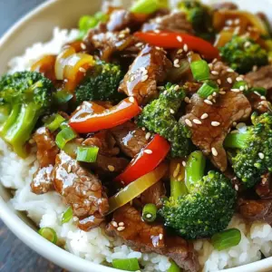 - 1 pound flank steak, thinly sliced against the grain - 2 cups fresh broccoli florets - 1 red bell pepper, sliced into thin strips - 1/4 cup low sodium soy sauce - 2 tablespoons hoisin sauce - 2 tablespoons oyster sauce - 1 tablespoon sesame oil - 1 tablespoon cornstarch - 2 tablespoons vegetable oil (divided) You need to gather these ingredients before you start cooking. Each one plays a key role in making your dish shine. The flank steak gives the meal its rich flavor. Slice it thinly to make it tender. Broccoli adds a fresh crunch, while the red bell pepper brings sweetness. Together, they create a colorful plate. For the sauces, low sodium soy sauce keeps the dish flavorful without being too salty. Hoisin sauce adds a touch of sweetness, while oyster sauce gives depth. In cooking essentials, sesame oil adds a nutty aroma. Cornstarch helps thicken the sauce, making it cling to the beef and veggies. Vegetable oil is perfect for searing, ensuring a nice brown color on the meat. Once you have all these ingredients, you&rsquo;re ready to create a dish that rivals your favorite takeout! {{ingredient_image_2}} To start, you need to marinate the beef. Take 1 pound of flank steak and slice it thinly against the grain. Place the slices in a medium bowl. Add 1 tablespoon of cornstarch, 1/4 cup of low sodium soy sauce, and a pinch of freshly ground black pepper. Mix well. Let the beef marinate for about 15 to 20 minutes. This step helps the meat soak up all the tasty flavors. Next, it's time to sear the beef. Heat 1 tablespoon of vegetable oil in a large skillet over medium-high heat. When the oil is hot, add the marinated beef in a single layer. Sear the beef for 2 to 3 minutes on each side. You want a rich brown color. Once done, take the beef out and set it aside on a plate. Now, let&rsquo;s cook the vegetables. In the same skillet, add another tablespoon of vegetable oil. Toss in 4 cloves of minced garlic and 1-inch piece of finely grated ginger. Stir them for about 30 seconds. This will make your kitchen smell amazing! After that, add 2 cups of fresh broccoli florets and 1 red bell pepper sliced into strips. Stir-fry the veggies for about 4 to 5 minutes. You want them to be bright and tender-crisp. This keeps them crunchy and adds great texture to your dish. Now it's time to bring everything together. Return the seared beef to the skillet with the veggies. Pour in 1/2 cup of beef broth, 2 tablespoons of hoisin sauce, 2 tablespoons of oyster sauce, and 1 tablespoon of sesame oil. Stir everything well. Allow the mixture to simmer for 2 to 3 minutes until the sauce thickens. Finally, taste your stir-fry. Adjust the seasoning by adding salt and pepper if needed. Once you are happy with the flavor, remove the skillet from the heat. - Best practices for searing beef: Always start with a hot skillet. Heat the pan until it shimmers. Add oil, then the beef. Cook in a single layer. Avoid crowding the pan. This helps the beef get a nice brown color. Sear each side for 2-3 minutes for the best results. - How to achieve tender vegetables: Cut vegetables into even pieces. This helps them cook at the same rate. Use high heat and stir-fry quickly. Aim for a bright color and slight crunch. This keeps them tender yet firm. - Suggested sauce adjustments: You can play with the sauce. If you like it sweeter, add more hoisin sauce. For more depth, use a splash of rice vinegar. This brightens the flavors in the dish. - Adding additional spices: Consider adding red pepper flakes for heat. A pinch of five-spice powder can add warmth and complexity. Try fresh herbs like cilantro for a fresh twist. - Low-sodium options: Use low-sodium soy sauce to control salt levels. You can also use broth with low sodium. This still gives great flavor without too much salt. - Vegetable alternatives: Swap broccoli for snap peas or green beans. These add a different crunch. You can also use bell peppers of different colors for a rainbow effect. Pro Tips Marinate for Maximum Flavor: Allowing the beef to marinate for at least 20 minutes helps it absorb the soy sauce and cornstarch, resulting in tender, flavorful meat. High Heat for Perfect Searing: Ensure your skillet or wok is hot before adding the beef to achieve a beautiful sear, which locks in juices and enhances the overall flavor. Veggie Crunch is Key: Stir-fry the broccoli and bell pepper just until tender-crisp to maintain their vibrant color and delightful crunch in the final dish. Customize Your Sauce: Feel free to adjust the sauce ingredients to suit your taste&mdash;add chili flakes for heat or a splash of rice vinegar for a tangy kick. {{image_4}} You can switch up the veggies in this dish. Try using snap peas, carrots, or bok choy. These add color and crunch. You can also use seasonal vegetables. In spring, asparagus shines, while in fall, you might enjoy adding sliced mushrooms or baby corn. This keeps your dish fresh and exciting. If you want a change from beef, chicken works great too. Just cut it into thin strips like the beef. Tofu is another option. Use firm tofu for the best texture. Simply cube it and follow the same steps. For a vegetarian meal, try tempeh or seitan. Both soak up flavors well. Want some heat? Add red pepper flakes or sriracha to the sauce. You can also mix in chili paste for an extra kick. If you prefer sweet, swap the soy sauce for teriyaki sauce. This gives a nice glaze and a different taste. Experiment with these tweaks to find your perfect balance. To keep your Better Than Takeout Beef & Broccoli fresh, follow these steps: - Refrigeration guidelines: Place leftovers in an airtight container. Store in the fridge for up to three days. Make sure it's cool before sealing the container. - Freezing instructions: For longer storage, freeze leftovers in a freezer-safe bag. Remove as much air as possible. Enjoy them within three months for best quality. When it's time to enjoy your leftovers, reheating is key: - Best methods for reheating: The best way is to use a skillet over medium heat. Add a splash of water or broth to keep it moist. Alternatively, use a microwave, covered, for even heating. - Maintaining texture and flavor: Stir frequently while reheating. This helps prevent overcooking the beef and keeps the veggies crisp. Knowing how long your dish lasts is important: - How long it lasts in the fridge: Properly stored, it lasts about three days in the fridge. Mark the container with the date so you remember. - Signs of spoilage: Look for changes in color or an off smell. If it looks slimy or has mold, it&rsquo;s time to throw it away. Always trust your senses! Yes, you can use other cuts. Sirloin or ribeye work well. These cuts are tender and flavorful. You can also try skirt steak, which has a nice texture. When using a different cut, slice it thinly against the grain for the best results. To make this dish gluten-free, choose tamari instead of soy sauce. Tamari is made without wheat and tastes similar. You should also check the hoisin and oyster sauces for gluten. Many brands offer gluten-free versions. Always read labels to be sure. To add heat, try some red pepper flakes or sliced chilies. You can mix in sriracha or chili garlic sauce for a kick. Adding fresh ginger can also enhance the spice level. Adjust to your taste for the perfect heat. Yes, you can prepare parts of this dish ahead. Marinate the beef and store it in the fridge. It can sit for up to 24 hours. Chop your veggies ahead of time too. Just stir-fry everything when you&rsquo;re ready to eat. This saves time and keeps it fresh! This blog post covered a tasty flank steak dish with vibrant veggies. You learned about the main ingredients and sauces, along with step-by-step cooking tips. I shared tricks for flavor and health swaps, plus variations to keep meals exciting. Lastly, I explained how to store and reheat leftovers effectively. Cooking should be fun and simple, so feel free to experiment with different flavors. Enjoy creating your own version of this delicious meal!