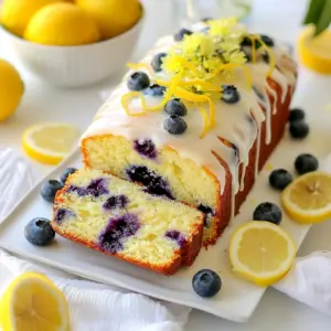 To make the Lemon Blueberry Loaf, gather these items: - 1 &frac12; cups all-purpose flour - 1 teaspoon baking powder - &frac12; teaspoon baking soda - &frac12; teaspoon salt - &frac12; cup unsalted butter, softened - 1 cup granulated sugar - 2 large eggs, at room temperature - Zest of 1 lemon (about 1 tablespoon) - 2 tablespoons freshly squeezed lemon juice - 1 teaspoon pure vanilla extract - &frac12; cup buttermilk, at room temperature - 1 cup fresh blueberries (or frozen, thawed and drained) - Optional: &frac12; cup powdered sugar for icing You may wonder if fresh or frozen blueberries work better. I prefer fresh blueberries for their taste and texture. They burst with flavor when baked. However, frozen blueberries are a great option too. Just make sure to thaw and drain them before adding them to your batter. This helps avoid too much moisture in your loaf. You can change some ingredients if needed. Here are a few ideas: - Use coconut oil instead of butter for a dairy-free option. - Swap granulated sugar with coconut sugar for a healthier choice. - If you don't have buttermilk, mix &frac12; cup of milk with 1 teaspoon of lemon juice. Let it sit for a few minutes to thicken. - You can add lemon extract instead of lemon juice for a stronger lemon flavor. These substitutions will help you adapt the recipe based on what you have at home. {{ingredient_image_2}} First, set your oven to 350&deg;F (175&deg;C). While it warms, take a 9x5 inch loaf pan. Grease it with butter or line it with parchment paper. This will help you take the loaf out easily later. Grab a medium bowl. Add 1 &frac12; cups of all-purpose flour, 1 teaspoon of baking powder, &frac12; teaspoon of baking soda, and &frac12; teaspoon of salt. Whisk these dry ingredients well. This step is key for even rising and flavor. In a large mixing bowl, put &frac12; cup of softened unsalted butter and 1 cup of granulated sugar. Use an electric mixer on medium speed. Beat it for 3 to 4 minutes until it looks light and fluffy. This creates a nice base for your loaf. Next, add 2 large eggs, one at a time. Mix well after each egg. Then, add the zest of 1 lemon, 2 tablespoons of lemon juice, and 1 teaspoon of vanilla extract. Keep mixing until everything is well combined. This step adds brightness and flavor. Now, slowly mix the dry ingredients into the wet mixture. Alternate with &frac12; cup of buttermilk. Start and finish with dry ingredients. Mix gently until just combined. Avoid overmixing to keep the loaf tender and soft. Carefully fold in 1 cup of fresh blueberries. Be gentle to keep them whole. Pour the batter into your prepared loaf pan. Smooth the top with a spatula. Bake for 55 to 65 minutes. Check with a toothpick; it should come out clean or with a few crumbs. Let it cool in the pan for 10 minutes, then move it to a wire rack to cool completely. Enjoy your delicious lemon blueberry loaf! To keep your loaf moist, use room-temperature eggs and buttermilk. This helps the batter mix well. Mix the wet and dry ingredients gently. Overmixing can lead to a dry loaf. Folding in the blueberries softly also helps maintain moisture. You may add a bit more buttermilk if the batter seems too thick. Preheat your oven to 350&deg;F (175&deg;C) for even baking. Use an oven thermometer to check the temperature. Ovens can vary, and a small difference can affect your loaf. Place the loaf pan in the center of the oven. This ensures it gets heat from all sides. Once your loaf is cool, wrap it tightly in plastic wrap. This keeps it fresh for several days. You can also store slices in an airtight container. If you want to save it longer, freeze the slices. Just wrap them well and place them in a freezer bag. They can last up to three months. To enjoy, thaw at room temperature or warm in the oven. Pro Tips Use Room Temperature Ingredients: Ensuring your butter, eggs, and buttermilk are at room temperature helps to create a smooth batter and promotes even baking. Don&rsquo;t Overmix the Batter: Mix until just combined to maintain a tender texture. Overmixing can lead to a dense loaf. Fresh vs. Frozen Blueberries: If using frozen blueberries, make sure to thaw and drain them to prevent excess moisture in the batter. Check for Doneness: Insert a toothpick in the center of the loaf. It should come out clean or with a few moist crumbs for the perfect bake. {{image_4}} You can easily boost the flavor and texture of your Lemon Blueberry Loaf by adding nuts or seeds. Walnuts or pecans make a great choice. They add crunch and a rich taste. Simply fold in &frac12; cup of chopped nuts during the last mixing stage. If you prefer seeds, sunflower or chia seeds work well too. Just sprinkle in the same amount, and enjoy the added nutrition! Want to switch things up? Make Lemon Blueberry Muffins instead! Use the same batter, but portion it into a muffin tin. Fill each cup about two-thirds full. Bake at 350&deg;F (175&deg;C) for about 18-20 minutes. You&rsquo;ll have fluffy muffins bursting with lemon and blueberry flavor. Perfect for breakfast or a snack! For a gluten-free option, swap the all-purpose flour with a gluten-free blend. Make sure it has a good structure, like one with xanthan gum. The rest of the ingredients stay the same. Follow the same steps, and you will have a moist, delicious loaf that everyone can enjoy. It's perfect for those with gluten sensitivities! To keep your Lemon Blueberry Loaf fresh, wrap it tightly in plastic wrap. This helps stop air from drying it out. You can also store it in an airtight container. Place it in a cool, dry place. Your loaf will stay good for about three days at room temperature. If you want it to last longer, try freezing it. Freezing your loaf is simple. First, let it cool completely. Then, wrap it in plastic wrap and foil. This extra layer helps prevent freezer burn. You can freeze it for up to three months. When you&rsquo;re ready to eat, just take it out and let it thaw at room temperature. To reheat your Lemon Blueberry Loaf, preheat the oven to 350&deg;F (175&deg;C). Remove the loaf from any wrapping. Place it on a baking sheet for about 10-15 minutes. This will warm it up nicely without drying it out. For a quick option, you can also microwave a slice for about 15-20 seconds. Enjoy it warm for the best taste! Yes, you can. Some great options include raspberries, strawberries, or blackberries. Each fruit brings its own flavor. Adjust the sugar if you use tart fruits. You can also mix different fruits for a unique twist. If your loaf turns out dry, add a simple syrup. Mix equal parts sugar and water, then heat until the sugar dissolves. Brush this syrup on your loaf after it cools. You can also serve with whipped cream or a fruit compote for added moisture. You can make a quick substitute. Mix one cup of milk with one tablespoon of vinegar or lemon juice. Let it sit for five minutes. This will mimic buttermilk&rsquo;s tangy flavor and acidity. You can also use yogurt or sour cream thinned with water. The loaf stays fresh for about three days at room temperature. Store it in an airtight container. If you want to keep it longer, freeze it. Wrapped well, it can last up to three months in the freezer. Just thaw it overnight in the fridge before serving. This blog post explored making a delicious lemon blueberry loaf. We covered ingredients, including fresh versus frozen blueberries. I shared key steps, tips for moisture, and storage methods. You learned ways to customize your loaf, like adding nuts or making muffins. Remember, baking should be fun and creative. Experiment with flavors, and don't fear mistakes. Enjoy your baking and savor each slice of your lemon blueberry loaf!