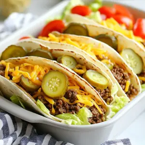 - 1 lb ground beef - 4 large flour tortillas - 1 cup shredded iceberg lettuce - 1 tablespoon onion powder - 1 tablespoon garlic powder - 1/2 cup Big Mac sauce - 1 cup cheddar cheese, shredded - 1/2 cup pickles, sliced - 1/2 cup diced tomatoes These ingredients create a simple yet tasty meal. You start with ground beef. It cooks quickly and packs great flavor. I use flour tortillas because they are soft and easy to wrap. Shredded iceberg lettuce adds crunch and freshness. For the seasonings, onion powder and garlic powder give depth to the beef. They blend well with the savory flavor of the meat. The Big Mac sauce is key. It adds that classic taste we love. Toppings make each bite special. I love using cheddar cheese for its rich taste. Pickles bring a nice tang, and diced tomatoes add a juicy bite. Each ingredient plays a role in making the wraps delicious. Feel free to tweak these ingredients to your taste. You could even add more veggies or swap the beef for something else. The options are endless! {{ingredient_image_2}} To start, grab a large skillet and heat it on medium. Add 1 pound of ground beef. Make sure it is spread out evenly in the pan. Next, sprinkle in 1 tablespoon of onion powder, 1 tablespoon of garlic powder, and 1 tablespoon of seasoned salt. Stir the mix well. Cook the beef for about 7 to 8 minutes. Stir often and break it up as it cooks. When it&rsquo;s well browned and fully cooked, drain any excess fat. This keeps your wraps tasty and not greasy. While the beef is cooking, it&rsquo;s time to warm your tortillas. You can use either a skillet or a microwave. If using a skillet, heat each tortilla for about 1 to 2 minutes on each side. They should be soft and easy to fold. If you prefer the microwave, warm them for about 20 seconds. This step makes your wraps easy to handle. Now, let&rsquo;s build those wraps! Place one warm tortilla flat on a clean plate. Spoon a good amount of the cooked ground beef into the center. Leave some space at the edges so you can fold it. Next, layer on 1 cup of shredded iceberg lettuce. Then, add 1 cup of shredded cheddar cheese, &frac12; cup of sliced pickles, and &frac12; cup of diced tomatoes. Don&rsquo;t forget the sauce! Drizzle about &frac12; cup of Big Mac sauce over the ingredients. This adds the classic Big Mac flavor we all love. To wrap it up, fold the sides of the tortilla in toward the center. Then, starting from the bottom, roll it up tightly toward the top. Make sure everything stays inside. Repeat these steps until all tortillas are filled and wrapped. For a nice touch, cut each wrap in half diagonally using a sharp knife. This makes them easy to eat and looks great on a plate. Serve your wraps right away with extra Big Mac sauce on the side for dipping. This adds even more flavor to your meal! Best ground beef choices I like to use lean ground beef for these wraps. It keeps them from being too greasy. Aim for 80/20 ground beef. This blend gives a nice flavor without excess fat. You can also try ground turkey for a lighter option. Customizing the seasoning Feel free to make the seasoning your own. You can add a pinch of paprika for warmth. If you like spice, some chili powder works well too. Taste your beef as it cooks. Adjust the seasoning if you want more flavor. Ensuring no fillings fall out To keep your fillings inside, don&rsquo;t overstuff your tortillas. Leave space at the edges when you fill them. Fold in the sides before rolling up. This keeps everything secure and neat. Presentation tips Present these wraps nicely for a special touch. A clean cut shows off the layers inside. Use a sharp knife to cut them in half diagonally. Arrange them on a plate for a fun meal. Prepping ingredients in advance Chop your toppings before you cook the beef. This makes assembly fast and easy. You can also prep the sauce ahead of time. Keep everything in separate containers in the fridge. Using shortcuts with pre-shredded items Use pre-shredded lettuce and cheese. This saves time and effort. Store-bought Big Mac sauce also cuts down on prep. These small tricks help you make wraps in minutes! Pro Tips Use Lean Ground Beef: Opt for lean ground beef (at least 80% lean) to reduce excess grease, making your wraps healthier and more enjoyable. Customize the Sauce: Feel free to customize your Big Mac sauce with additional spices or ingredients like sriracha for a spicy kick. Prep Ingredients Ahead: For quicker assembly, prep your ingredients ahead of time by chopping veggies and cooking the beef earlier in the day. Keep Wraps Warm: If making multiple wraps, keep them warm in a low oven (around 200&deg;F) until ready to serve to maintain their softness. {{image_4}} For a tasty vegetarian option, swap out ground beef for plant-based protein. You can use lentils, crumbled tofu, or store-bought meat alternatives. Cook them with the same seasonings like onion powder and garlic powder. This gives your wrap that Big Mac flavor without meat. You still get the crunch from lettuce and the creaminess from the sauce. Want some heat? Add jalape&ntilde;os or your favorite hot sauce to the mix. Slice jalape&ntilde;os and layer them in with the beef and toppings. If you prefer sauce, toss in a few drops of hot sauce over the Big Mac sauce. This adds a fun kick to every bite. It&rsquo;s a great way to spice things up. Try flavored tortillas for a fun twist. You can get spinach, tomato, or even whole wheat tortillas. They add color and taste. You can also mix up the sauces. Instead of just Big Mac sauce, try ranch or barbecue sauce. Each choice gives your wrap a new vibe. Let your creativity shine! To store leftover Big Mac wraps safely, place them in an airtight container. This helps keep them fresh. If you have cut wraps, make sure to wrap them tightly in plastic wrap before placing them in the container. Store in the fridge for up to three days. Always check for any signs of spoilage before eating. You can freeze Big Mac wraps if you want to enjoy them later. Wrap each one tightly in plastic wrap. Then, place them in a freezer bag or container. This prevents freezer burn. You can freeze them for up to three months. If you freeze just the filling, store it in a separate container. To reheat your wraps, I suggest using an oven or skillet. For the oven, preheat it to 350&deg;F (175&deg;C). Place the wrap on a baking sheet and heat for about 10-15 minutes. For the skillet, warm it on low heat. Flip the wrap after a few minutes to keep it warm and crispy. Avoid using a microwave, as it can make the wrap soggy. Yes, you can make Big Mac wraps ahead of time. Here&rsquo;s how to store and reheat them: - Storing: Wrap each Big Mac wrap tightly in plastic wrap or foil. Place them in an airtight container in the fridge. They will stay fresh for up to two days. - Reheating: To reheat, unwrap the wrap. You can use a microwave for about 30-45 seconds, or heat it in a skillet for a couple of minutes on each side. This keeps the wrap warm and the filling moist. If you want to switch up the flavor, here are some great alternatives for Big Mac sauce: - Thousand Island dressing: This is a classic choice. It has a similar taste and creamy texture. - Ranch dressing: This adds a zesty twist and pairs well with the other ingredients. - Honey mustard: For a sweet and tangy flavor, honey mustard works great. These options let you customize your Big Mac wraps to your taste. Big Mac wraps can fit into a balanced diet, but here are some tips for healthier choices: - Lean meat: Use lean ground beef or substitute with turkey or chicken for fewer calories. - Fresh veggies: Load up on lettuce, tomatoes, and pickles to add vitamins and fiber. - Cheese: Use less cheese or choose a low-fat option to cut down on fat. Overall, these wraps can be a fun and tasty meal, even if you want to make them a bit healthier. You can make delicious Big Mac wraps at home with simple ingredients and steps. We covered key ingredients like ground beef, flour tortillas, and tasty seasonings. The wrapping techniques ensure a clean, secure bite. Remember, you can customize your wrap with vegetarian options or extra spice. Store leftovers properly to enjoy them later. My final thought: these wraps are fun to make and tasty to eat. Enjoy creating your own twist on a classic!